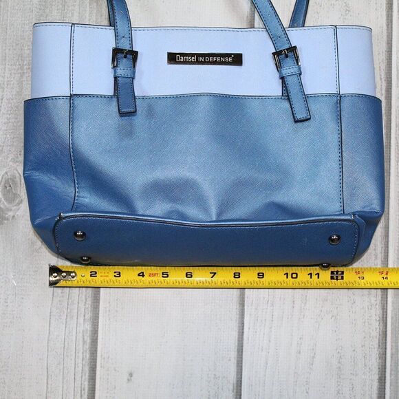 Damsel in Defense Women’s Heidi Way Two Tone Blue Concealed Carry Handbag - Picture 4 of 10